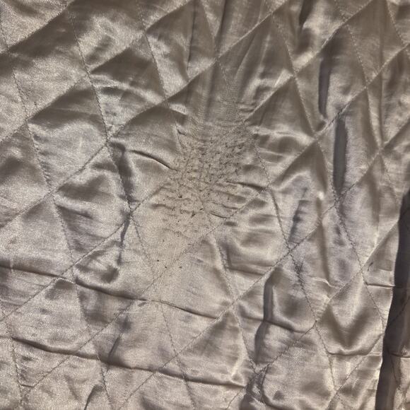 Vintage Wilsons Leather Bomber Jacket Pelle Studio Quilted Liner Large Long Y2k - Picture 9 of 9